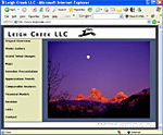 Leigh Creek LLC, screen shot of web page